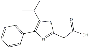 2-[4-phenyl-5-(propan-2-yl)-1,3-thiazol-2-yl]acetic acid