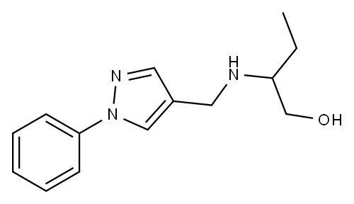 2-{[(1-phenyl-1H-pyrazol-4-yl)methyl]amino}butan-1-ol