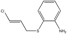 2-{[(2E)-3-chloroprop-2-enyl]thio}aniline Struktur