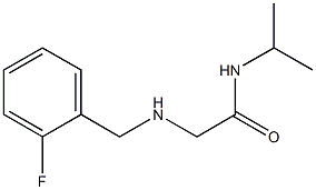 2-{[(2-fluorophenyl)methyl]amino}-N-(propan-2-yl)acetamide Structure