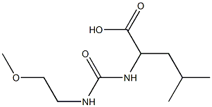 2-{[(2-methoxyethyl)carbamoyl]amino}-4-methylpentanoic acid