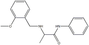 2-{[(2-methoxyphenyl)methyl]amino}-N-phenylpropanamide Structure