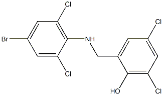 2-{[(4-bromo-2,6-dichlorophenyl)amino]methyl}-4,6-dichlorophenol Structure