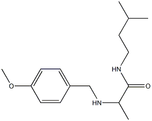 2-{[(4-methoxyphenyl)methyl]amino}-N-(3-methylbutyl)propanamide