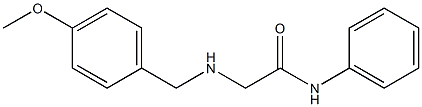 2-{[(4-methoxyphenyl)methyl]amino}-N-phenylacetamide Struktur