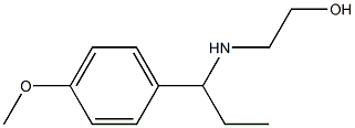 2-{[1-(4-methoxyphenyl)propyl]amino}ethan-1-ol Struktur