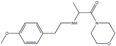2-{[2-(4-methoxyphenyl)ethyl]amino}-1-(morpholin-4-yl)propan-1-one Structure