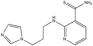 2-{[3-(1H-imidazol-1-yl)propyl]amino}pyridine-3-carbothioamide Structure