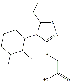 2-{[4-(2,3-dimethylcyclohexyl)-5-ethyl-4H-1,2,4-triazol-3-yl]sulfanyl}acetic acid