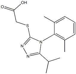 2-{[4-(2,6-dimethylphenyl)-5-(propan-2-yl)-4H-1,2,4-triazol-3-yl]sulfanyl}acetic acid|
