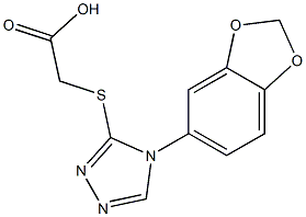  2-{[4-(2H-1,3-benzodioxol-5-yl)-4H-1,2,4-triazol-3-yl]sulfanyl}acetic acid