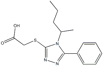 2-{[4-(pentan-2-yl)-5-phenyl-4H-1,2,4-triazol-3-yl]sulfanyl}acetic acid|