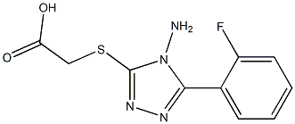  2-{[4-amino-5-(2-fluorophenyl)-4H-1,2,4-triazol-3-yl]sulfanyl}acetic acid