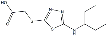 2-{[5-(pentan-3-ylamino)-1,3,4-thiadiazol-2-yl]sulfanyl}acetic acid