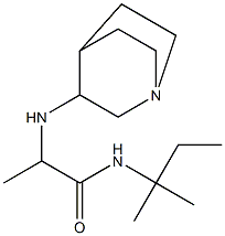  2-{1-azabicyclo[2.2.2]octan-3-ylamino}-N-(2-methylbutan-2-yl)propanamide
