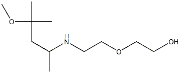 2-{2-[(4-methoxy-4-methylpentan-2-yl)amino]ethoxy}ethan-1-ol Struktur