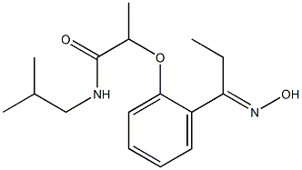 2-{2-[1-(hydroxyimino)propyl]phenoxy}-N-(2-methylpropyl)propanamide|