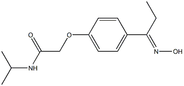 2-{4-[(1E)-N-hydroxypropanimidoyl]phenoxy}-N-isopropylacetamide