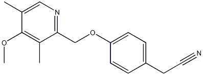 2-{4-[(4-methoxy-3,5-dimethylpyridin-2-yl)methoxy]phenyl}acetonitrile