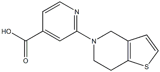 2-{4H,5H,6H,7H-thieno[3,2-c]pyridin-5-yl}pyridine-4-carboxylic acid Structure