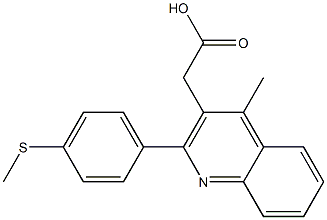 2-{4-methyl-2-[4-(methylsulfanyl)phenyl]quinolin-3-yl}acetic acid