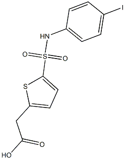 2-{5-[(4-iodophenyl)sulfamoyl]thiophen-2-yl}acetic acid