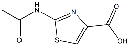 2-acetamido-1,3-thiazole-4-carboxylic acid Struktur