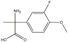2-amino-2-(3-fluoro-4-methoxyphenyl)propanoic acid Structure