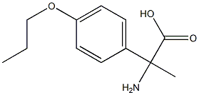 2-amino-2-(4-propoxyphenyl)propanoic acid Structure