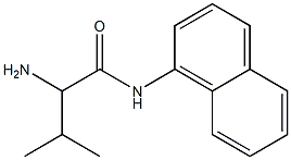 2-amino-3-methyl-N-1-naphthylbutanamide,,结构式