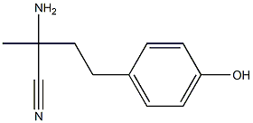 2-amino-4-(4-hydroxyphenyl)-2-methylbutanenitrile Structure
