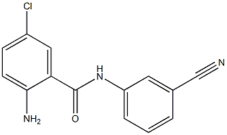 2-amino-5-chloro-N-(3-cyanophenyl)benzamide,,结构式