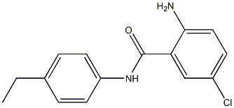 2-amino-5-chloro-N-(4-ethylphenyl)benzamide,,结构式
