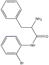 2-amino-N-(2-bromophenyl)-3-phenylpropanamide 化学構造式