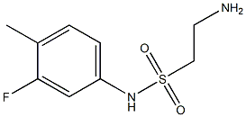  2-amino-N-(3-fluoro-4-methylphenyl)ethanesulfonamide
