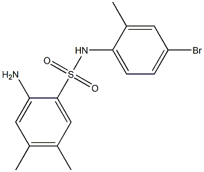  2-amino-N-(4-bromo-2-methylphenyl)-4,5-dimethylbenzene-1-sulfonamide