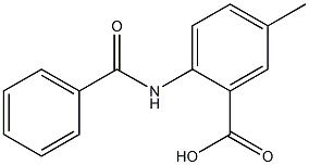2-benzamido-5-methylbenzoic acid 结构式