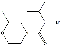 2-bromo-3-methyl-1-(2-methylmorpholin-4-yl)butan-1-one Structure
