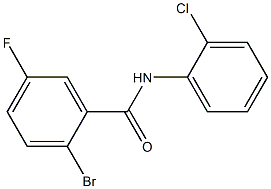 2-bromo-N-(2-chlorophenyl)-5-fluorobenzamide Structure