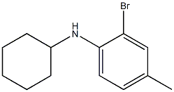 2-bromo-N-cyclohexyl-4-methylaniline Structure