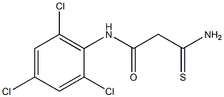 2-carbamothioyl-N-(2,4,6-trichlorophenyl)acetamide 化学構造式