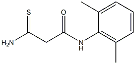 2-carbamothioyl-N-(2,6-dimethylphenyl)acetamide Structure