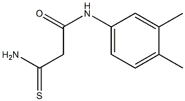 2-carbamothioyl-N-(3,4-dimethylphenyl)acetamide 结构式