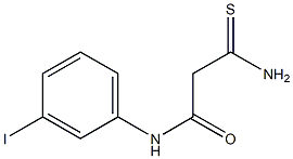 2-carbamothioyl-N-(3-iodophenyl)acetamide Struktur