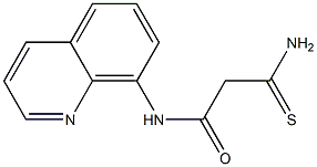 2-carbamothioyl-N-(quinolin-8-yl)acetamide Struktur