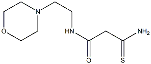 2-carbamothioyl-N-[2-(morpholin-4-yl)ethyl]acetamide Struktur
