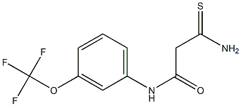 2-carbamothioyl-N-[3-(trifluoromethoxy)phenyl]acetamide Struktur