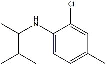 2-chloro-4-methyl-N-(3-methylbutan-2-yl)aniline 结构式
