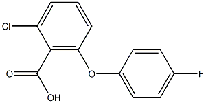 2-chloro-6-(4-fluorophenoxy)benzoic acid 结构式
