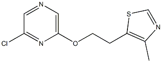 2-chloro-6-[2-(4-methyl-1,3-thiazol-5-yl)ethoxy]pyrazine Structure
